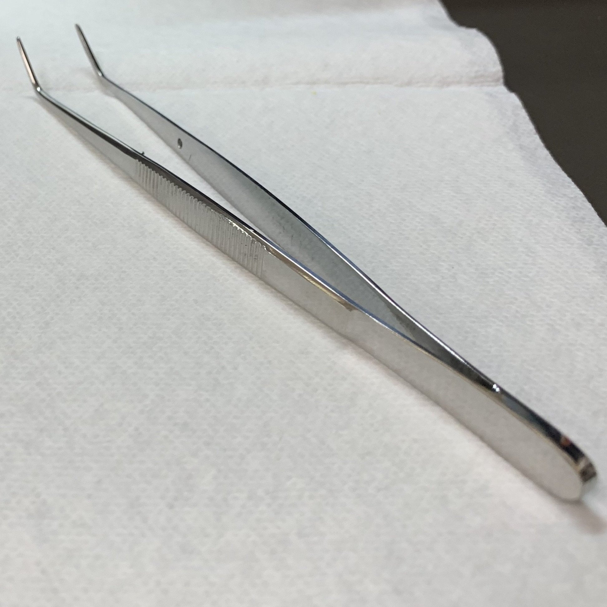 Forceps, Curved with Guide Pin - Optimal Scientific